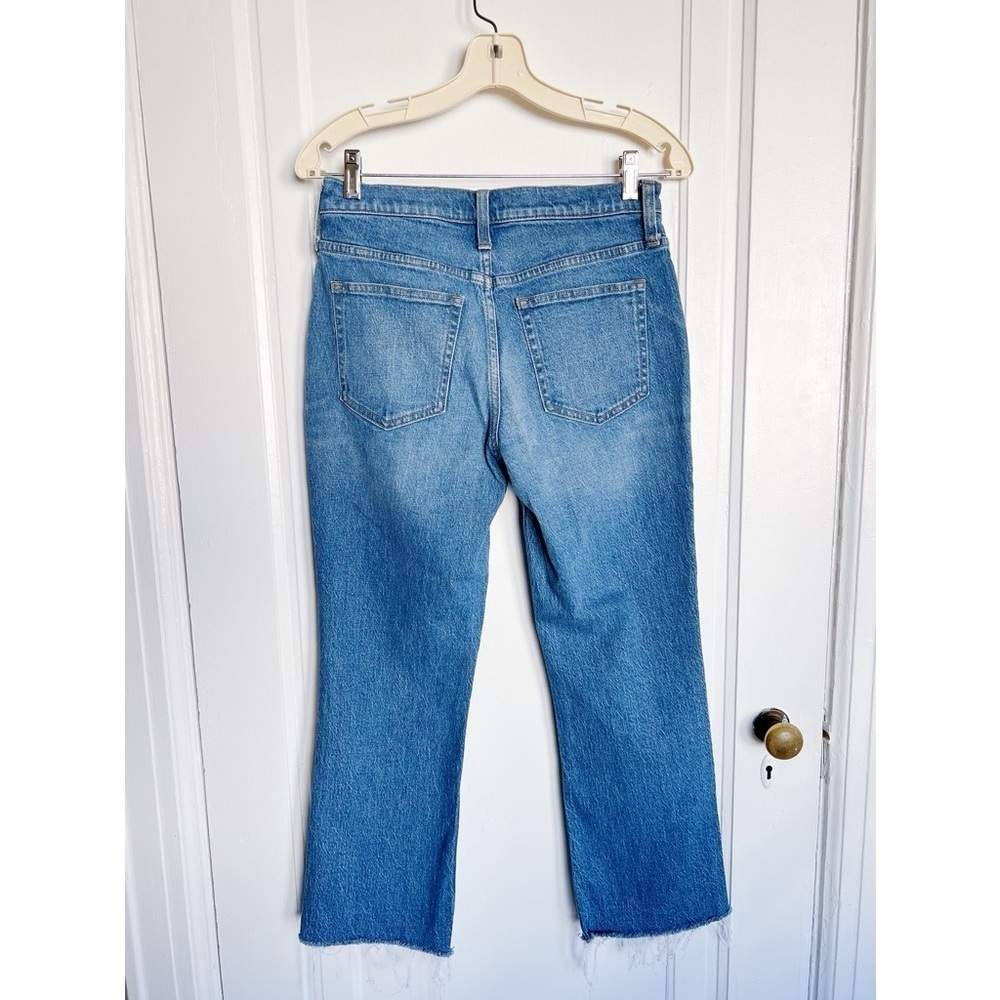 J Crew • 9" Demi-Boot Crop Jean in Clyde wash blue medium flare ankle bootcut - Picture 9 of 11